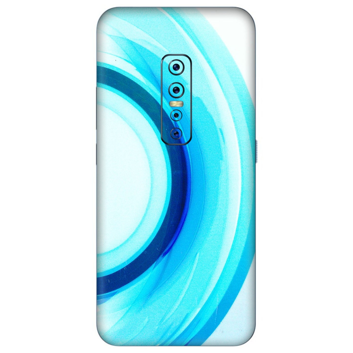 VIVO Z/V/X/T/U/S Series Phone Skins (All Models) - The Blue Curve - 3D Embossed Finish (L-244) Vivo V17 Pro