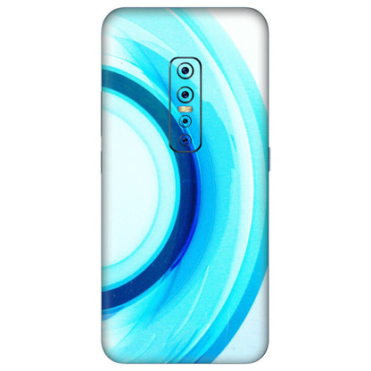 VIVO Z/V/X/T/U/S Series Phone Skins (All Models) - The Blue Curve - 3D Embossed Finish (L-244) Vivo V17 Pro