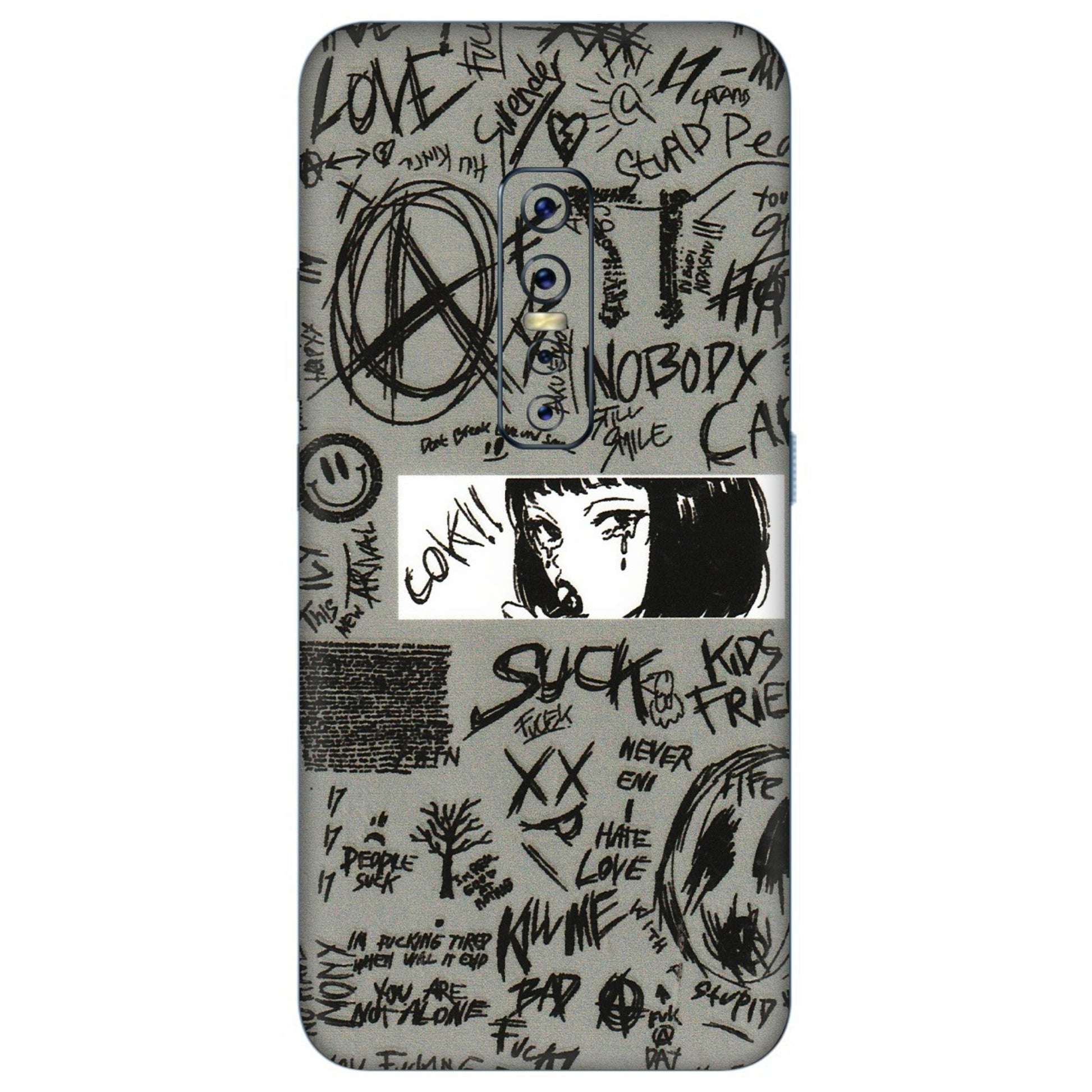 VIVO Z/V/X/T/U/S Series Phone Skins (All Models) - Never Have Love Anime - 3D Embossed Finish (L-260) Vivo V17 Pro