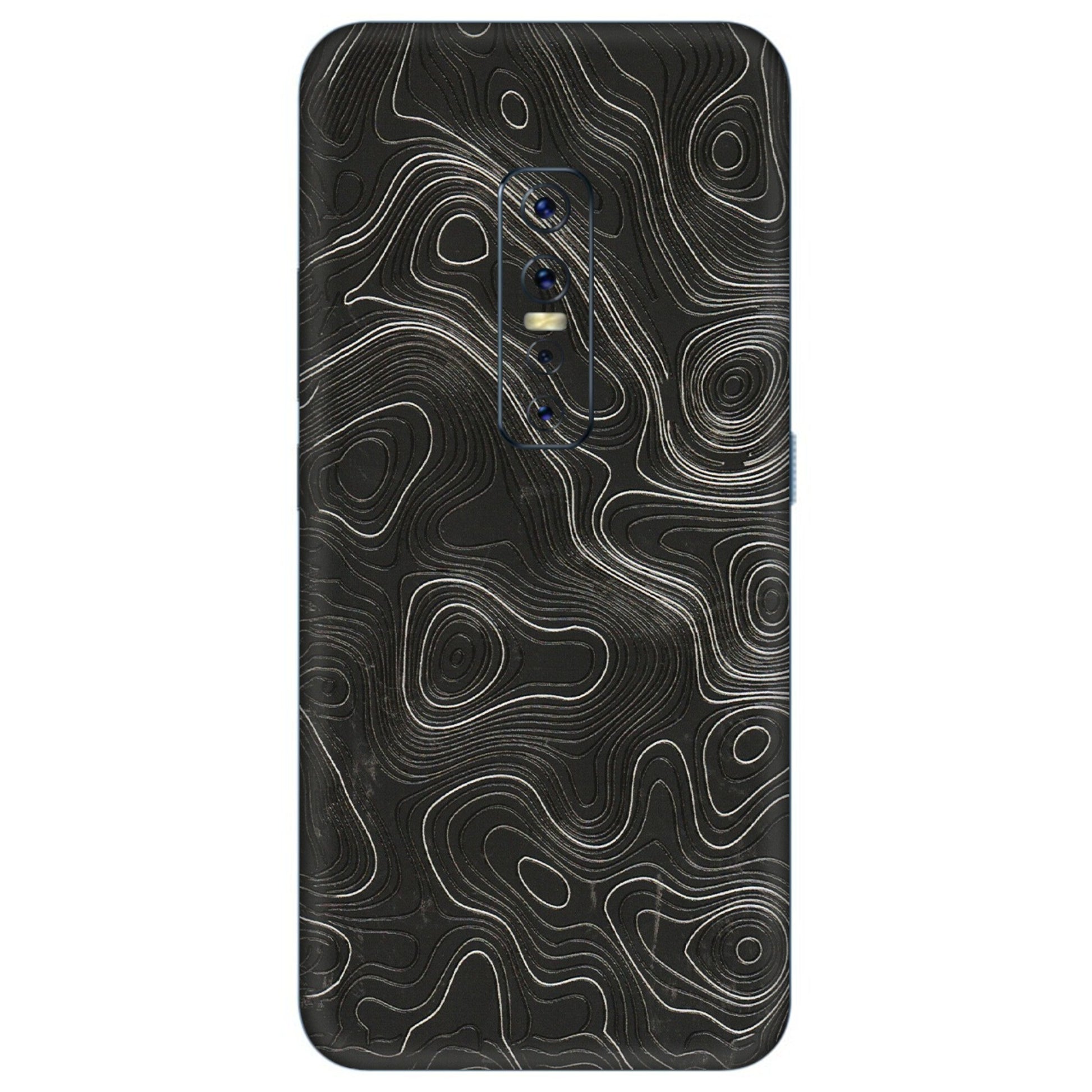 VIVO Z/V/X/T/U/S Series Phone Skins (All Models) - Abstract White Line Map - 3D Embossed Finish (L-269) Vivo V17 Pro