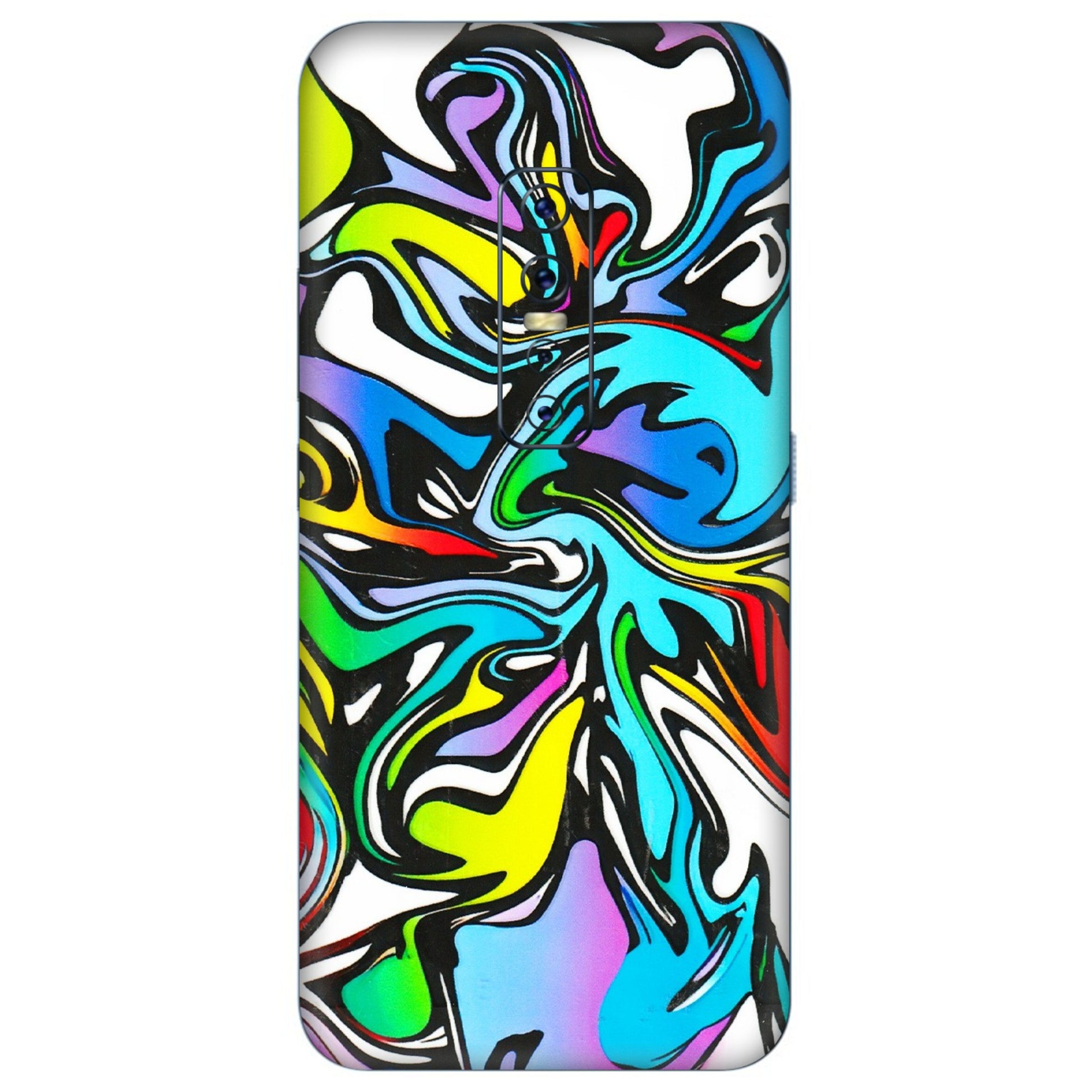 VIVO Z/V/X/T/U/S Series Phone Skins (All Models) - Abstract Colour Paints - 3D Embossed Finish (L-271) Vivo V17 Pro