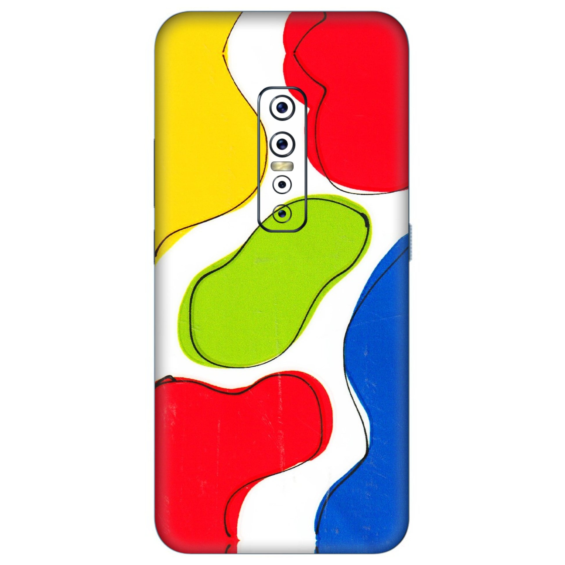 VIVO Z/V/X/T/U/S Series Phone Skins (All Models) - RGB Colour Paint - 3D Embossed Finish (L-284) Vivo V17 Pro