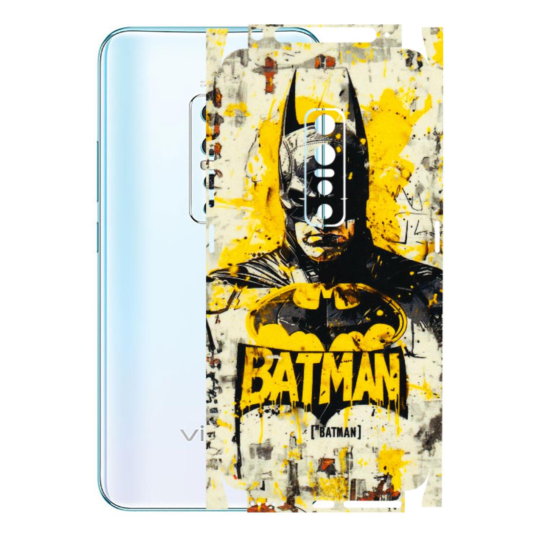 VIVO Z/V/X/T/U/S Series Phone Skins (All Models) - Batman Yellow BT - 3D Embossed Finish (L-304) Vivo V17 Pro