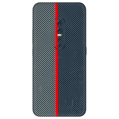 VIVO Z/V/X/T/U/S Series Phone Skins (All Models) - Blue Sober Lines - 3D Embossed Finish (L-305) Vivo V17 Pro