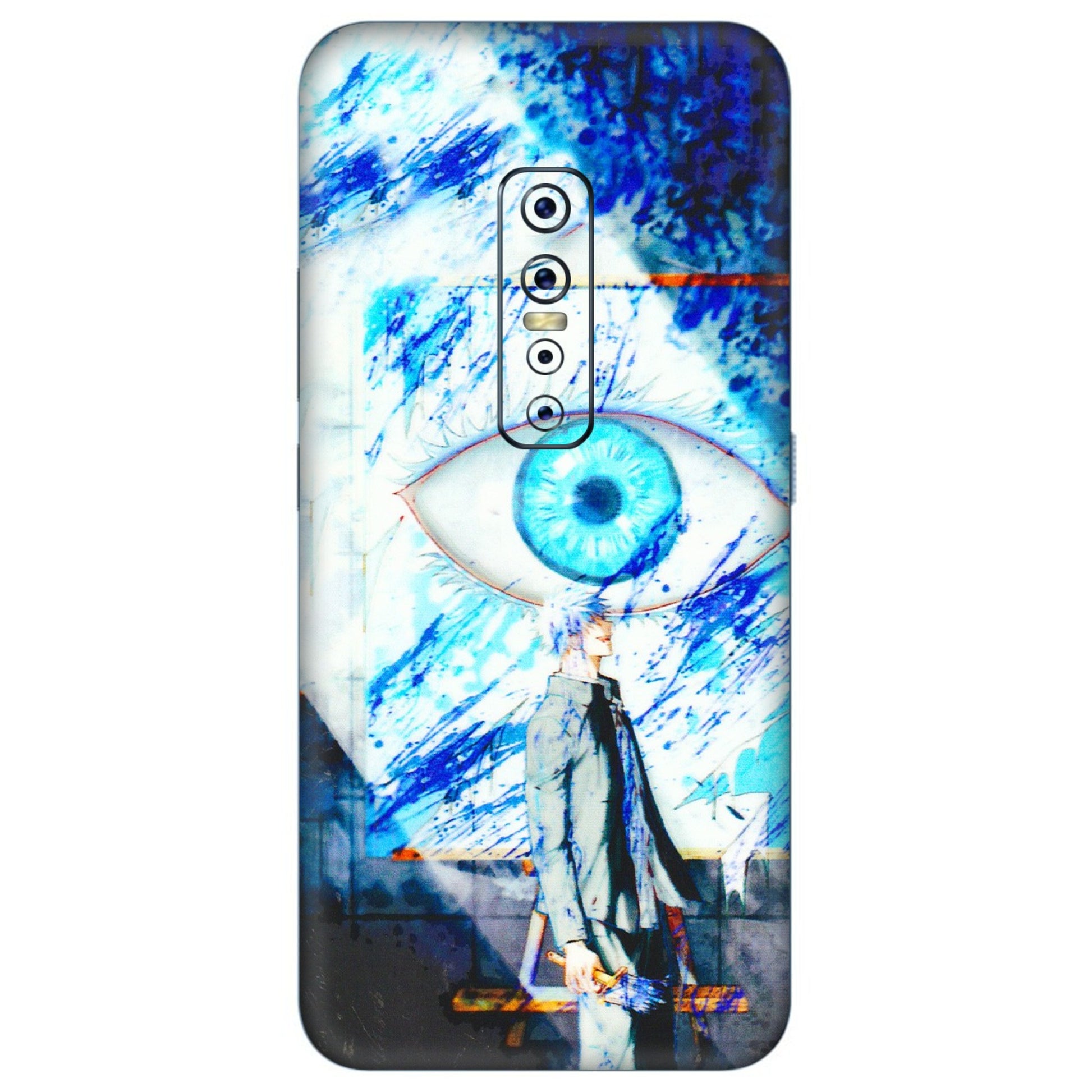 VIVO Z/V/X/T/U/S Series Phone Skins (All Models) - Anime Sea Blue Eye - 3D Embossed Finish (L-318) Vivo V17 Pro