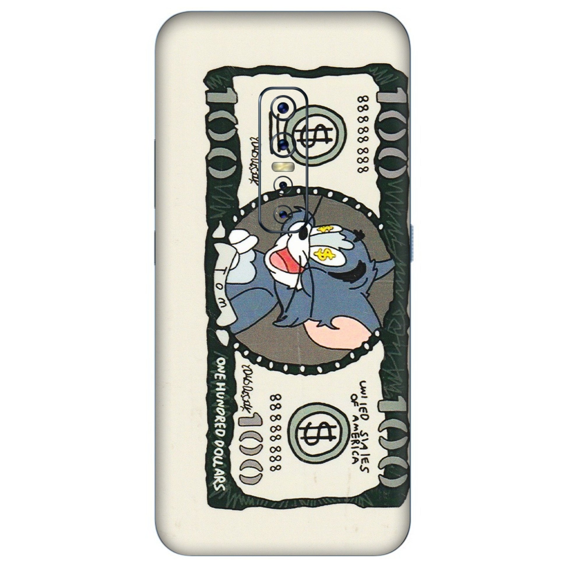 VIVO Z/V/X/T/U/S Series Phone Skins (All Models) - Tom Hundred Dollar - 3D Embossed Finish (L-324) Vivo V17 Pro
