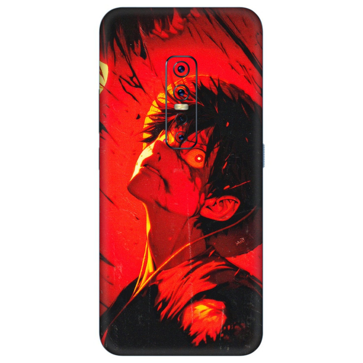 VIVO Z/V/X/T/U/S Series Phone Skins (All Models) - D.Luffy Power Up One Piece Anime - 3D Embossed Finish (L-326) Vivo V17 Pro