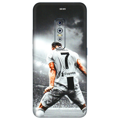 VIVO Z/V/X/T/U/S Series Phone Skins (All Models) - Ronaldo CR7 Crazy - 3D Embossed Finish (L-44) Vivo V17 Pro
