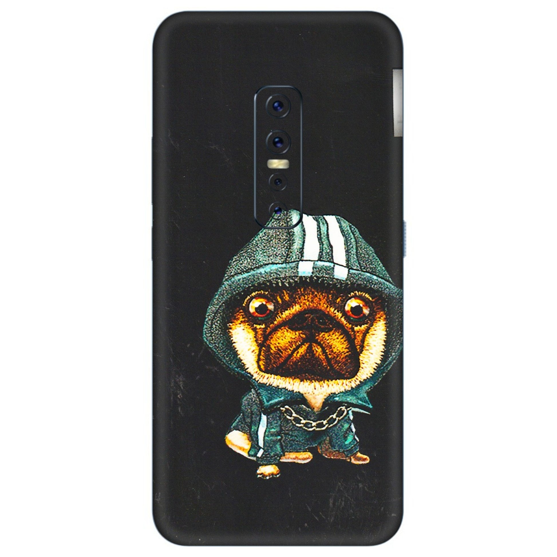 VIVO Z/V/X/T/U/S Series Phone Skins (All Models) - Puppy N Hoodie - 3D Embossed Finish (L-90) Vivo V17 Pro