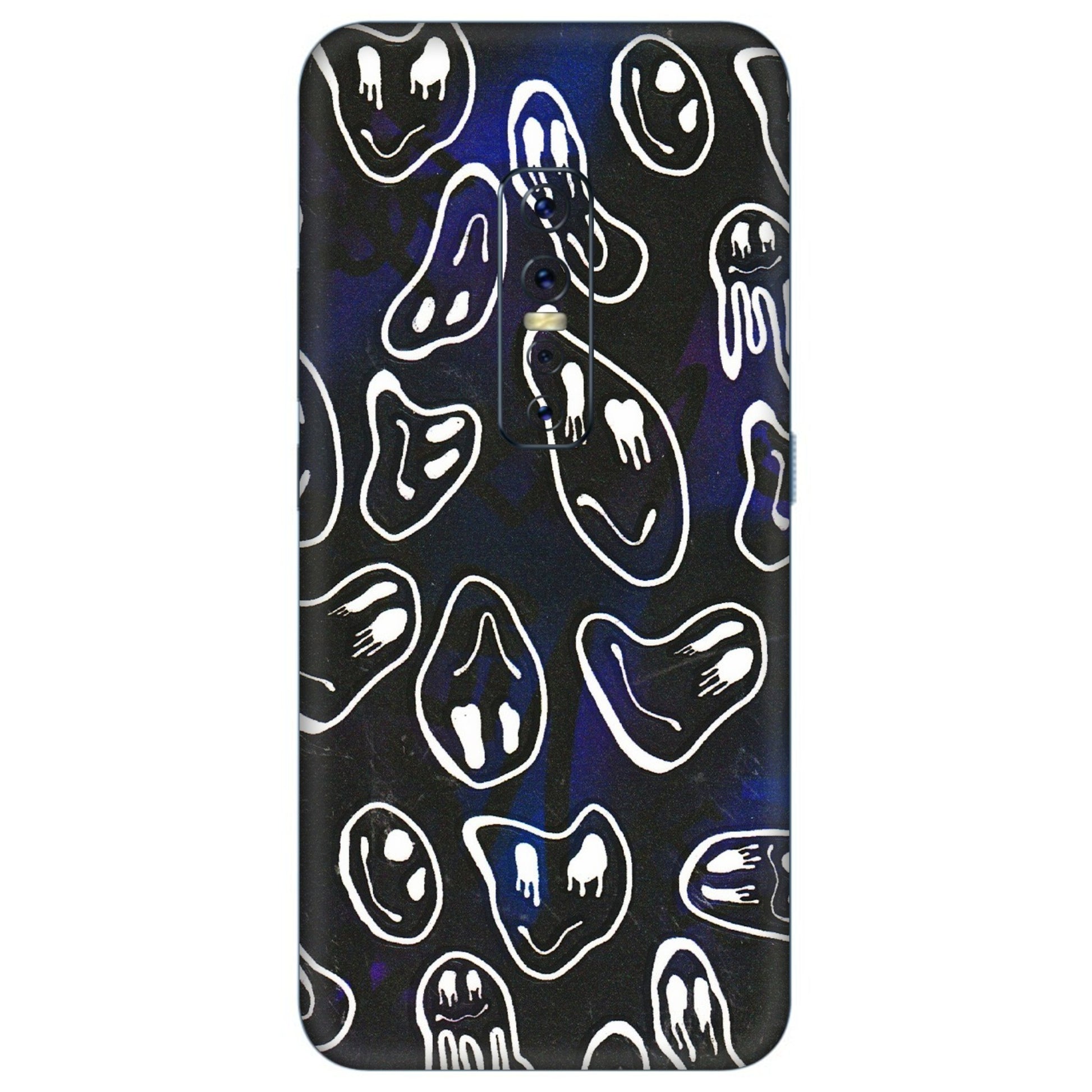 VIVO Z/V/X/T/U/S Series Phone Skins (All Models) - Distorted Smileys - 3D Embossed Finish (L-92) Vivo V17 Pro