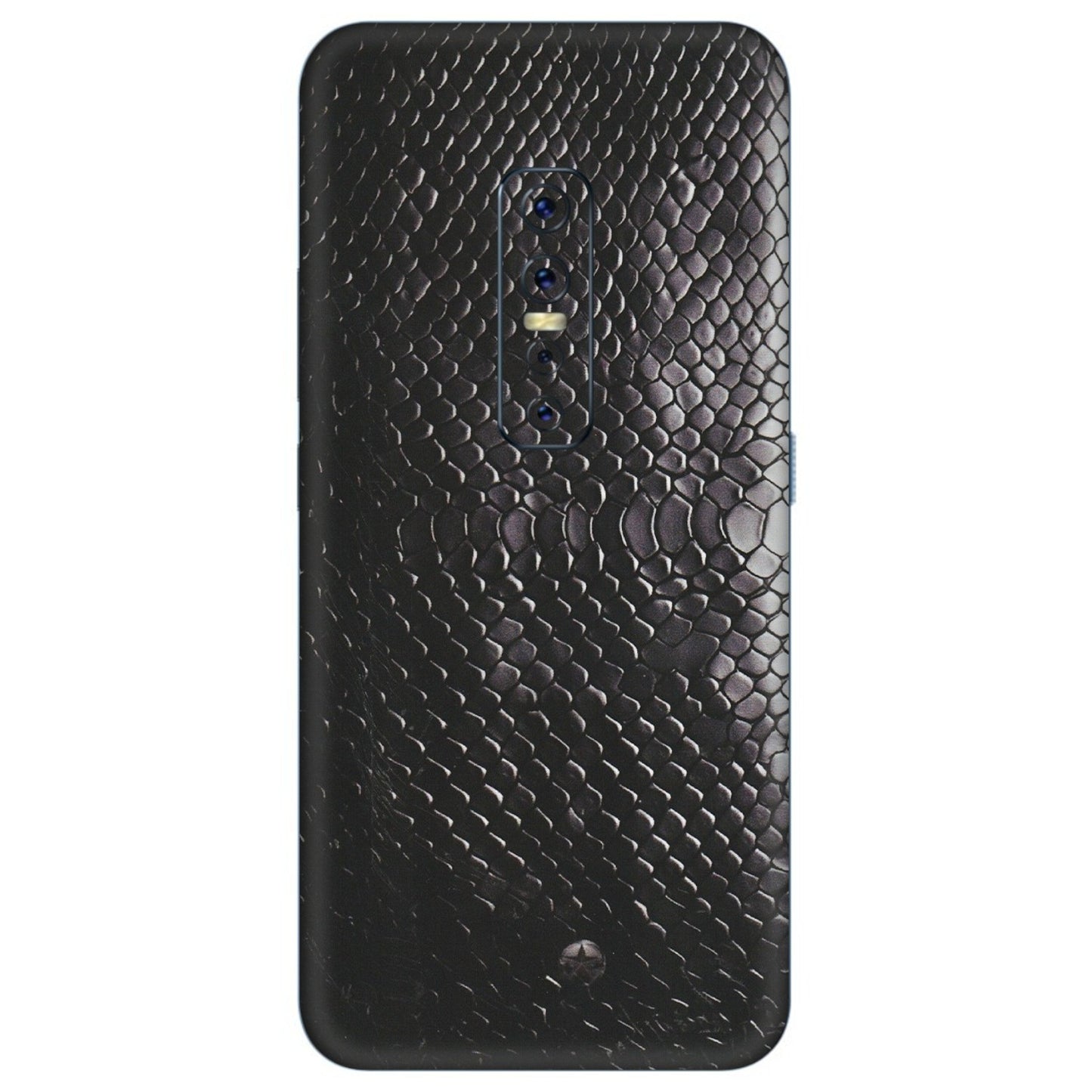 VIVO Z/V/X/T/U/S Series Phone Skins (All Models) - Black Snack Leather - Matte Finish (M-147) Vivo V17 Pro