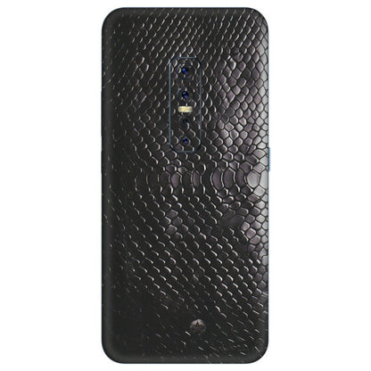 VIVO Z/V/X/T/U/S Series Phone Skins (All Models) - Black Snack Leather - Matte Finish (M-147) Vivo V17 Pro