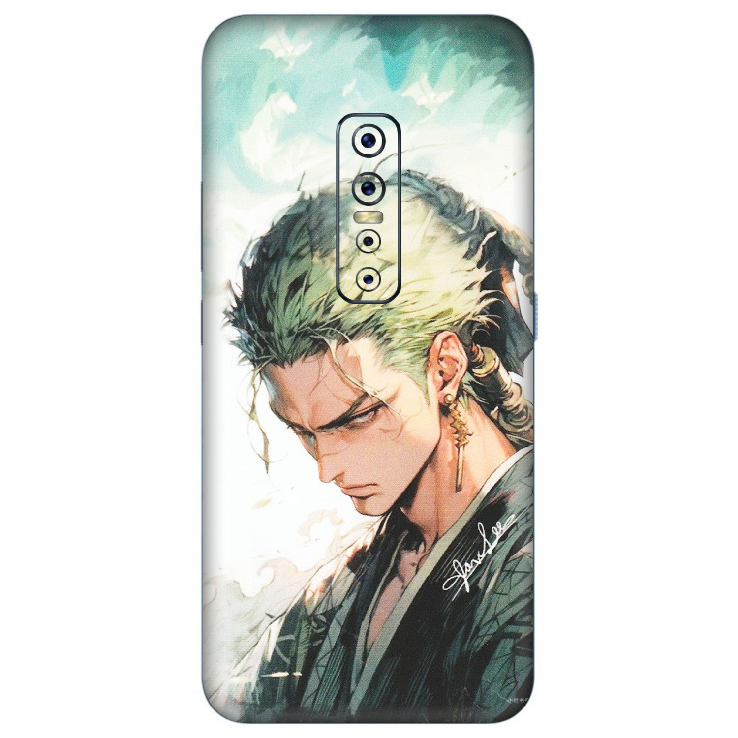 VIVO Z/V/X/T/U/S Series Phone Skins (All Models) - Pirate Hunter One Piece Anime - Matte Finish (M-157) Vivo V17 Pro