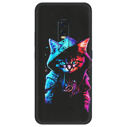 VIVO Z/V/X/T/U/S Series Phone Skins (All Models) - Cyberpunk Cat - Matte Finish (M-45) Vivo V17 Pro