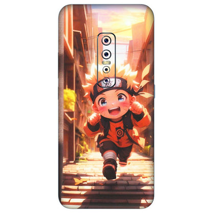 VIVO Z/V/X/T/U/S Series Phone Skins (All Models) - Naruto Cute Toon Running - Matte Finish (M-04) Vivo V17 Pro