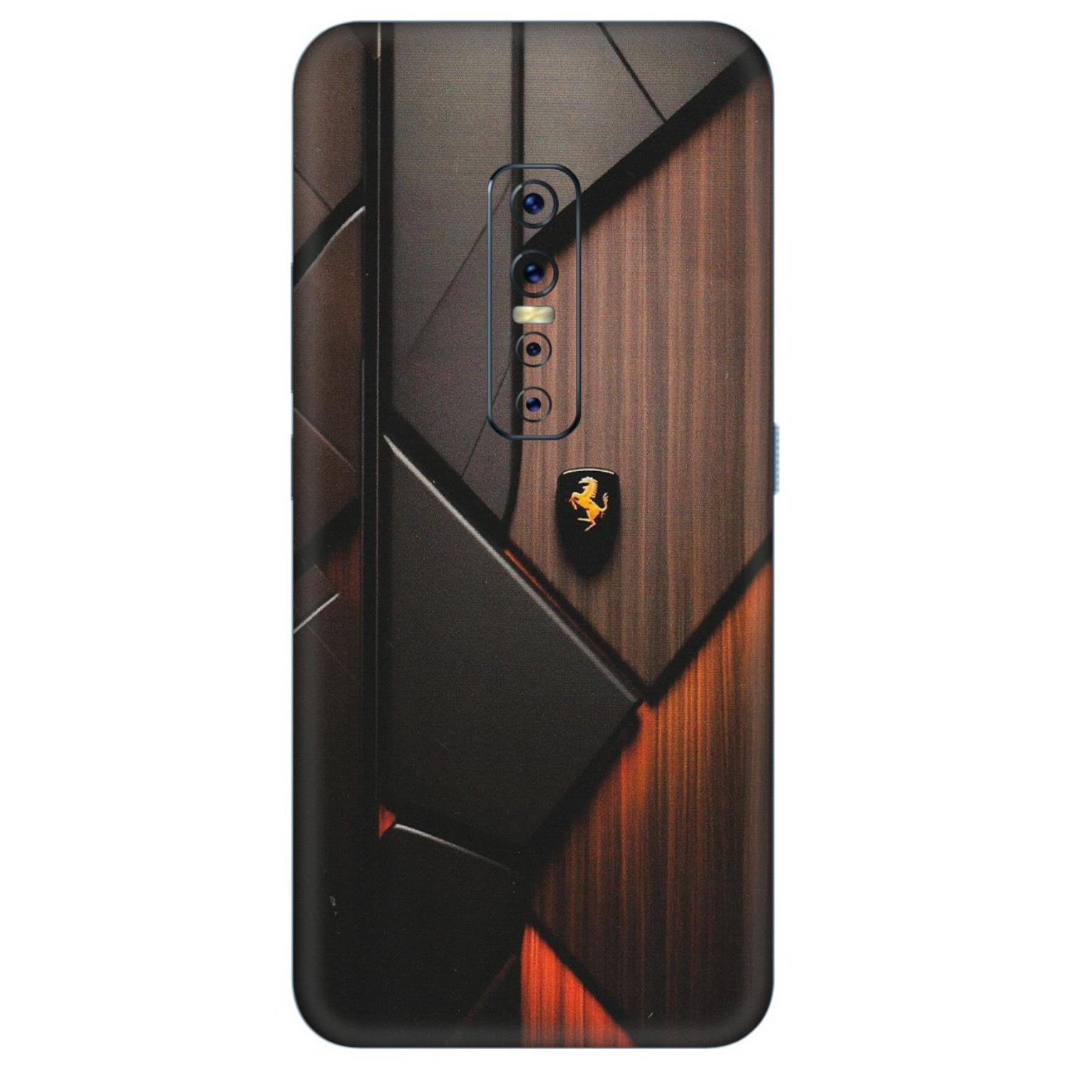VIVO Z/V/X/T/U/S Series Phone Skins (All Models) - Lambo Beauty Wood Pattern Sober - Matte Finish (M-51) Vivo V17 Pro