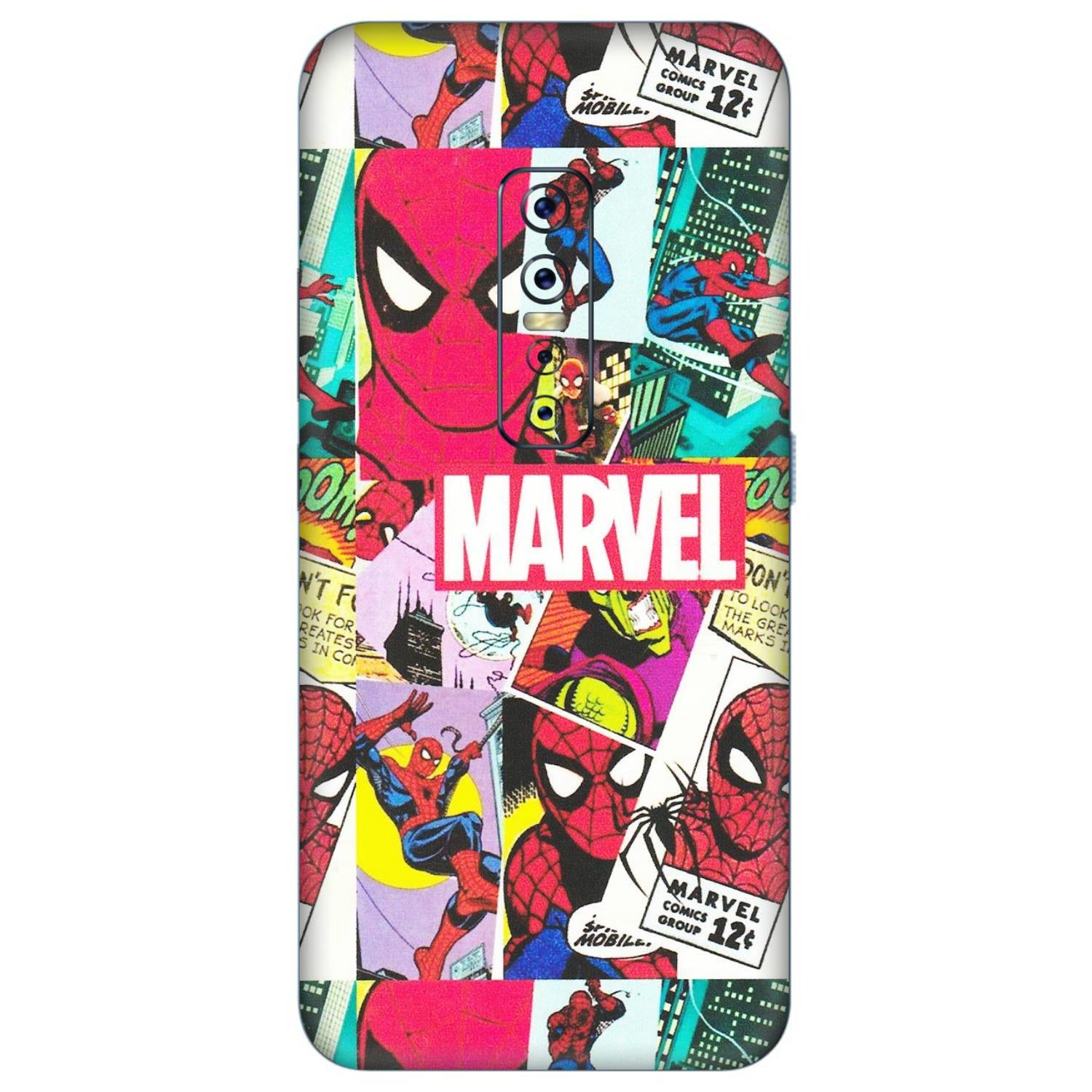 VIVO Z/V/X/T/U/S Series Phone Skins (All Models) - Marvel Comic Spiderman Grafitti - Matte Finish (M-72) Vivo V17 Pro