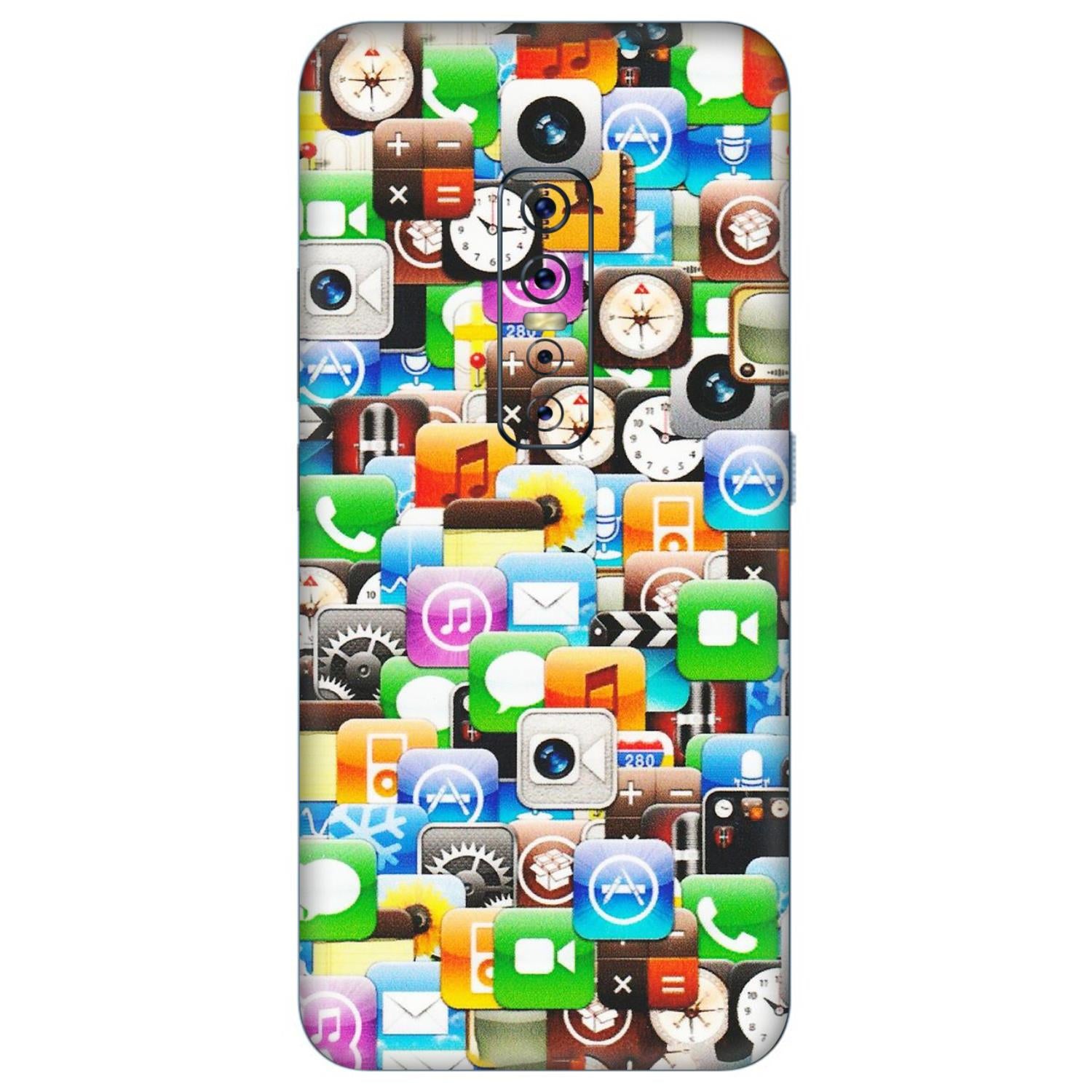 VIVO Z/V/X/T/U/S Series Phone Skins (All Models) - All Apple Icons - Matte Finish (M-93) Vivo V17 Pro