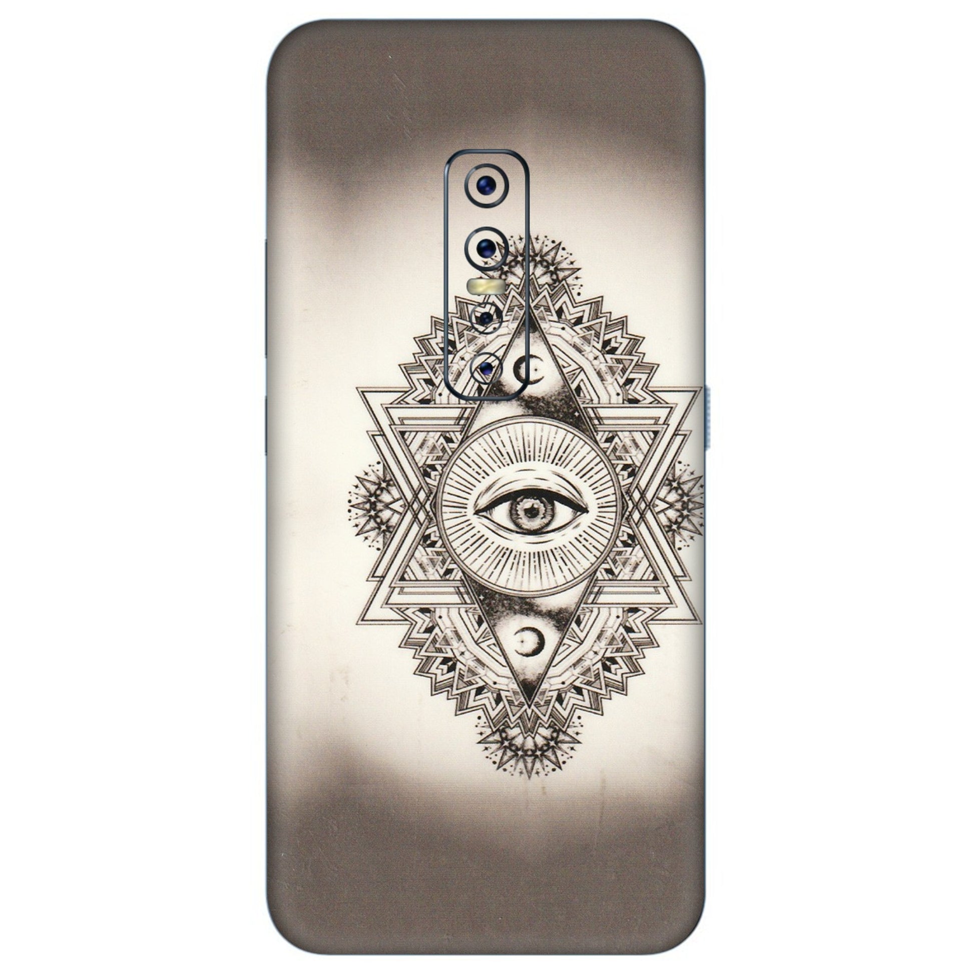 VIVO Z/V/X/T/U/S Series Phone Skins (All Models) - Illuminati Great Eye - Transparent Finish (T-14) Vivo V17 Pro