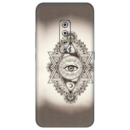 VIVO Z/V/X/T/U/S Series Phone Skins (All Models) - Illuminati Great Eye - Transparent Finish (T-14) Vivo V17 Pro