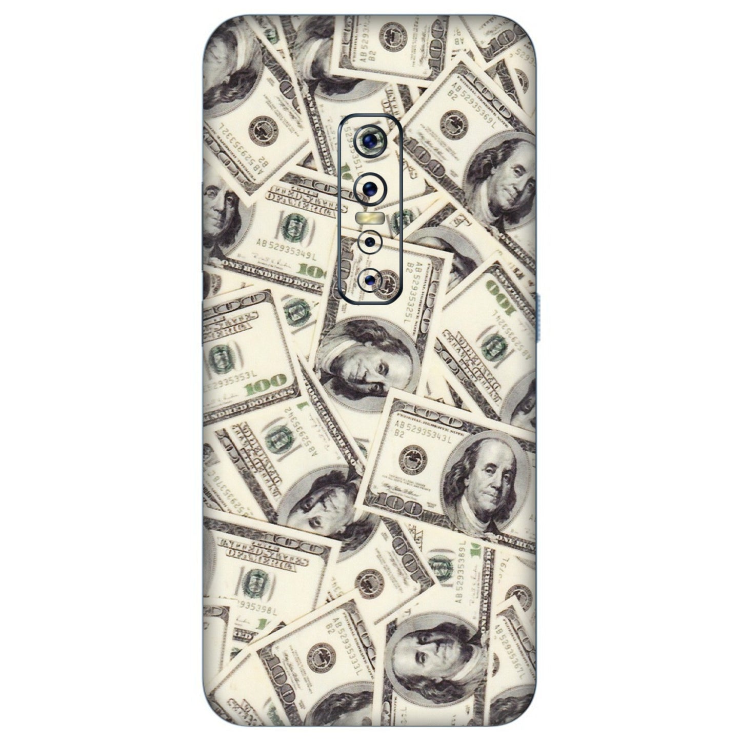 VIVO Z/V/X/T/U/S Series Phone Skins (All Models) - Dollar Lover - Transparent Finish (T-17) Vivo V17 Pro