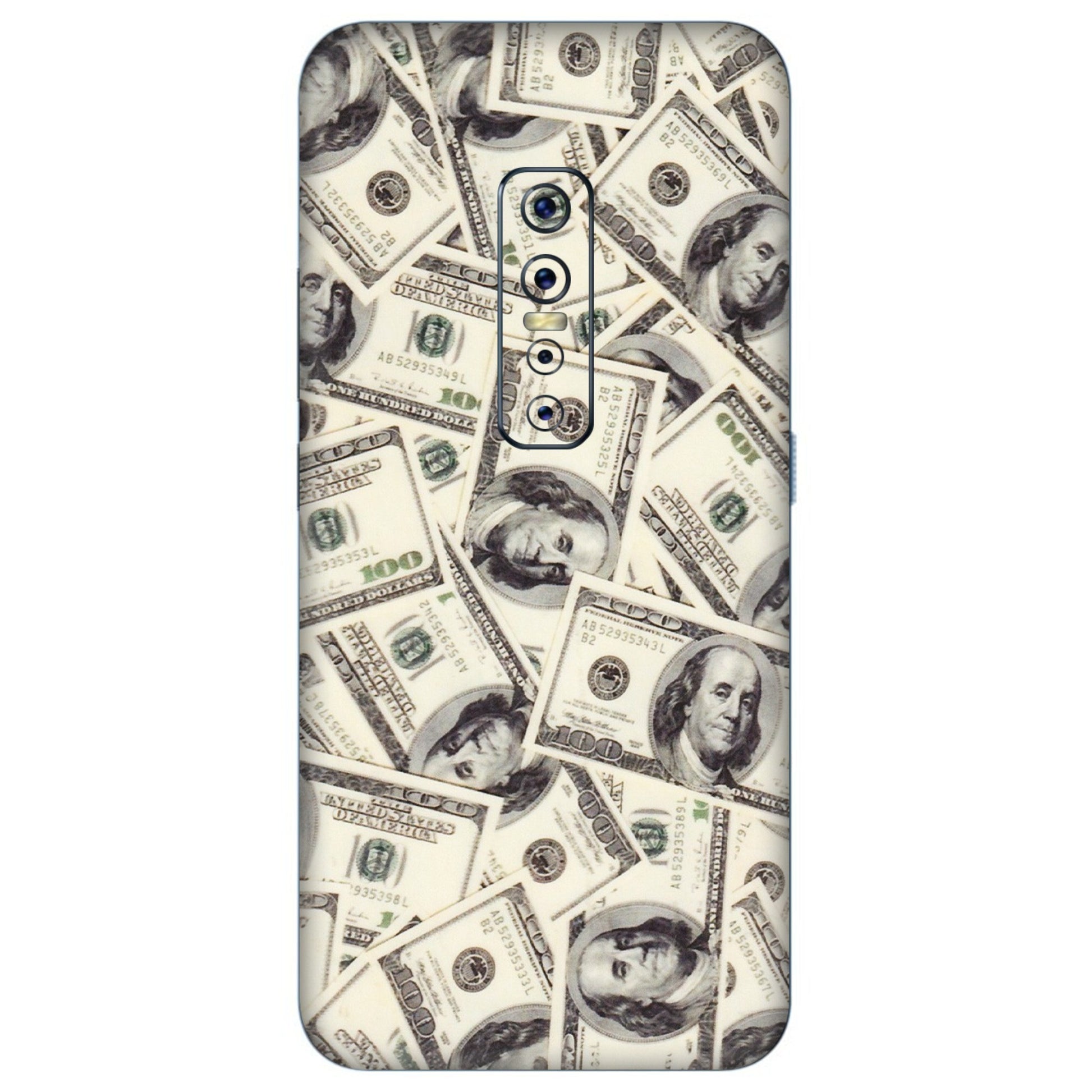 VIVO Z/V/X/T/U/S Series Phone Skins (All Models) - Dollar Lover - Transparent Finish (T-17) Vivo V17 Pro
