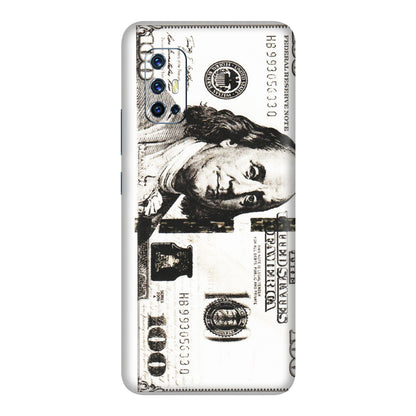 VIVO Z/V/X/T/U/S Series Phone Skins (All Models) - 100 Dollar Currency - Transparent Finish (T-01) Vivo V17
