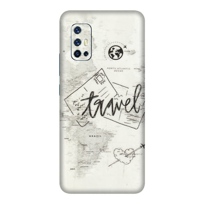 VIVO Z/V/X/T/U/S Series Phone Skins (All Models) - Travel Ticket - Transparent Finish (T-06) Vivo V17