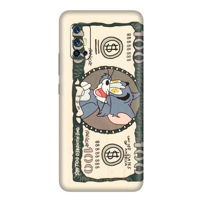 VIVO Z/V/X/T/U/S Series Phone Skins (All Models) - One Hundred Dollar Tom - Transparent Finish (T-16) Vivo V17