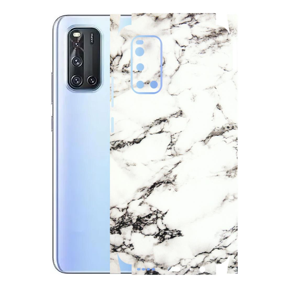 VIVO Z/V/X/T/U/S Series Phone Skins (All Models) - Black and White Marble Texture - 3D Embossed Finish (L-124) Vivo V19