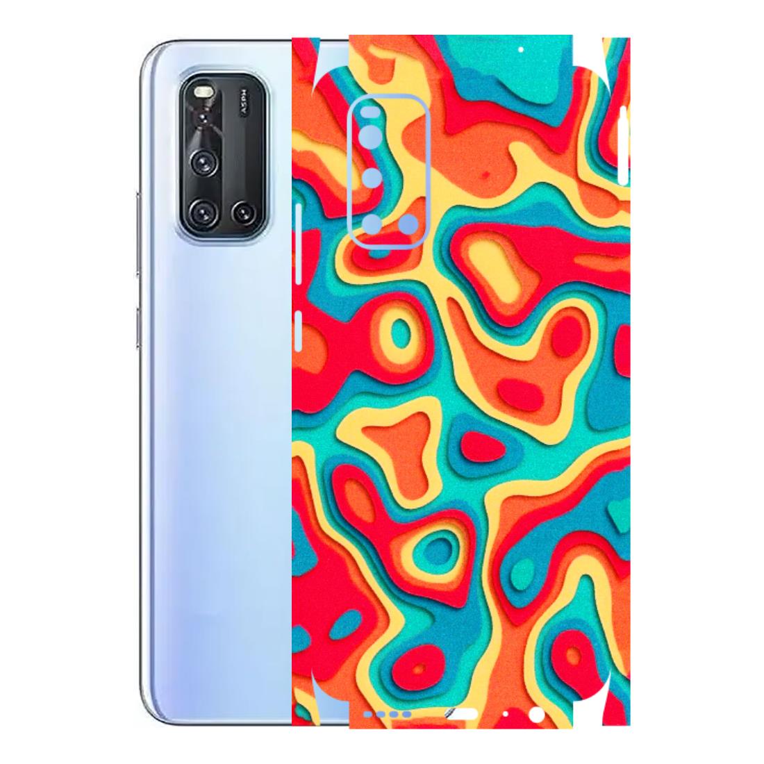 VIVO Z/V/X/T/U/S Series Phone Skins (All Models) - Abstract Swirl - 3D Embossed Finish (L-150) Vivo V19