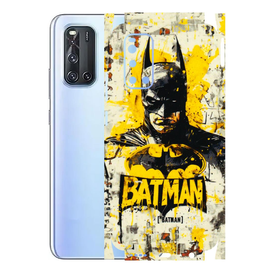 VIVO Z/V/X/T/U/S Series Phone Skins (All Models) - Batman Yellow BT - 3D Embossed Finish (L-304) Vivo V19