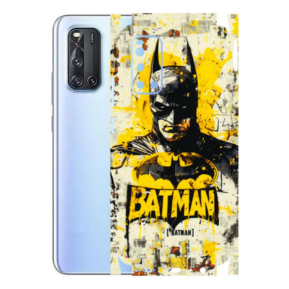VIVO Z/V/X/T/U/S Series Phone Skins (All Models) - Batman Yellow BT - 3D Embossed Finish (L-304) Vivo V19