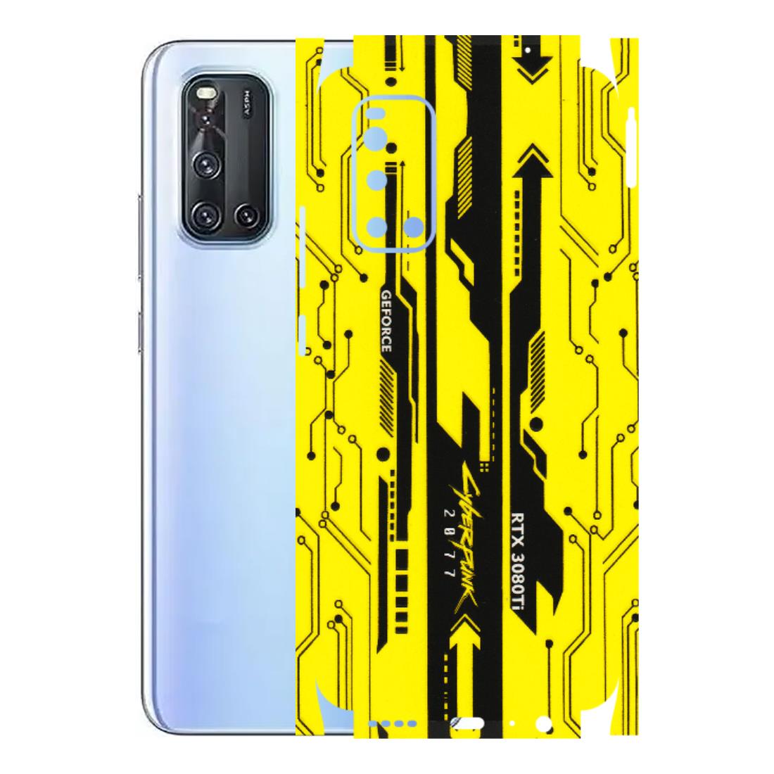VIVO Z/V/X/T/U/S Series Phone Skins (All Models) - Yellow Cyberpunk - 3D Embossed Finish (L-93) Vivo V19