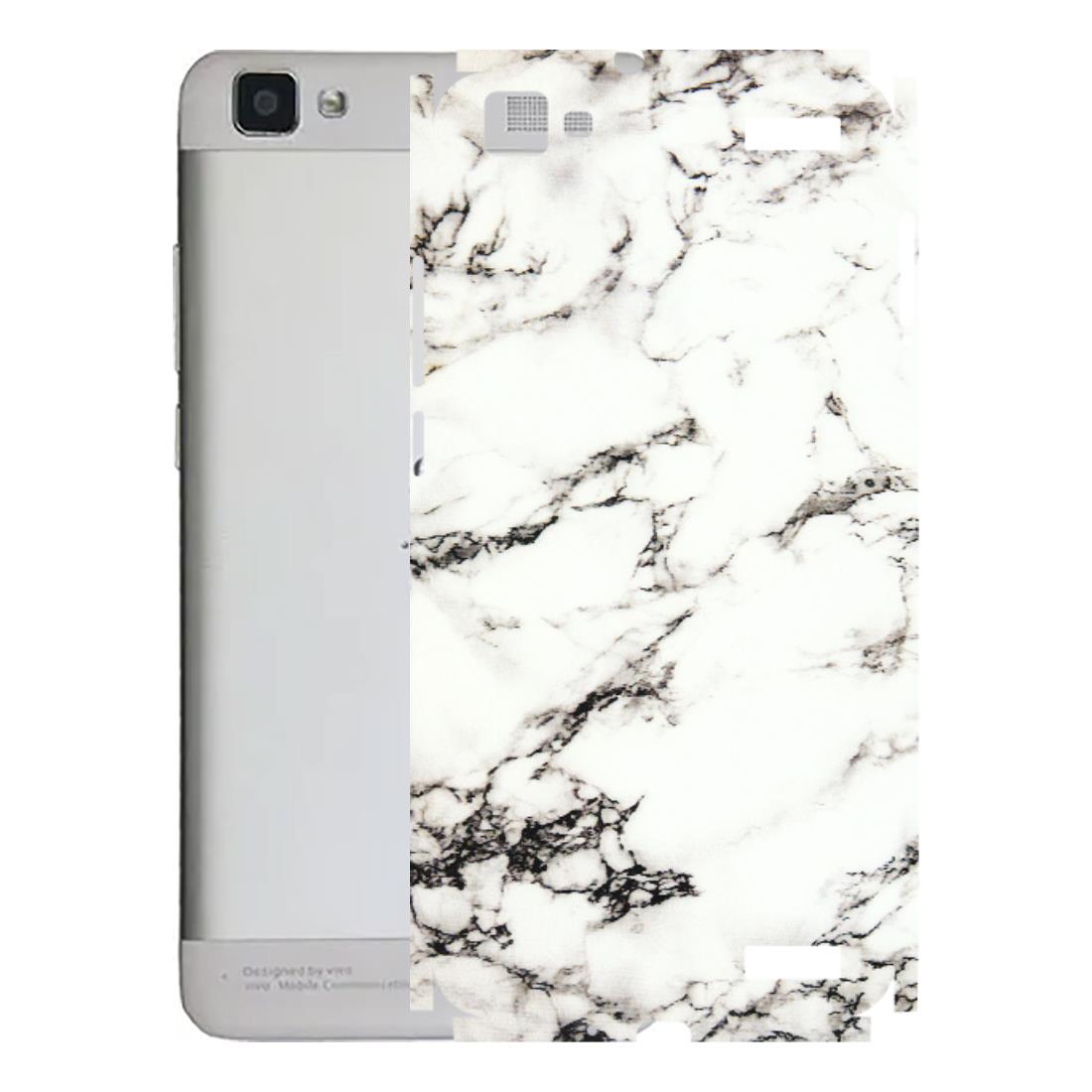 VIVO Z/V/X/T/U/S Series Phone Skins (All Models) - Black and White Marble Texture - 3D Embossed Finish (L-124) Vivo V1 Max