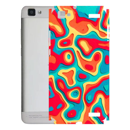 VIVO Z/V/X/T/U/S Series Phone Skins (All Models) - Abstract Swirl - 3D Embossed Finish (L-150) Vivo V1 Max