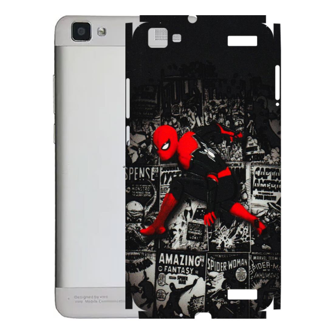 VIVO Z/V/X/T/U/S Series Phone Skins (All Models) - SpiderMan New - 3D Embossed Finish (L-162) Vivo V1 Max