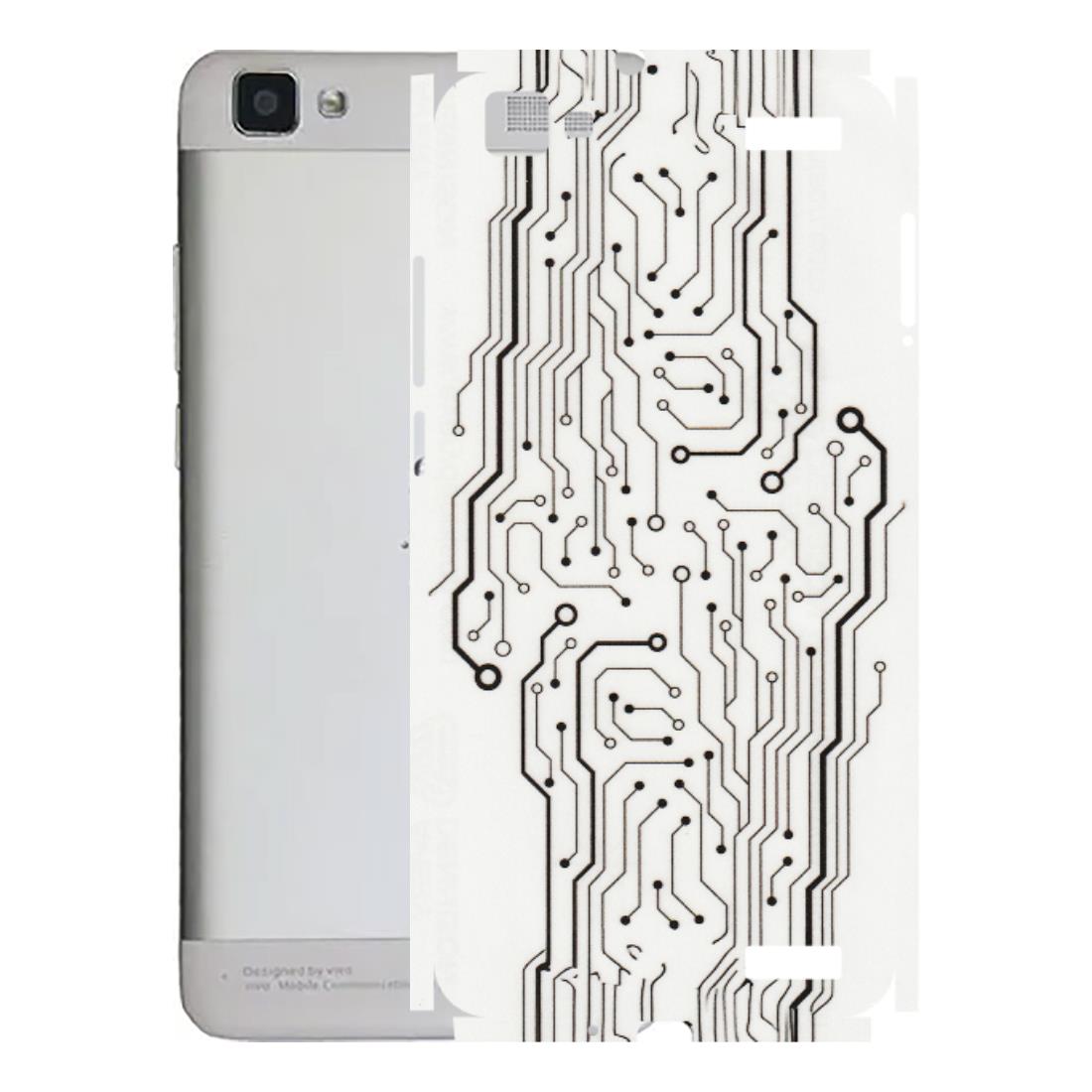 VIVO Z/V/X/T/U/S Series Phone Skins (All Models) - Tech Circuits - Transparent Finish (T-03) Vivo V1 Max