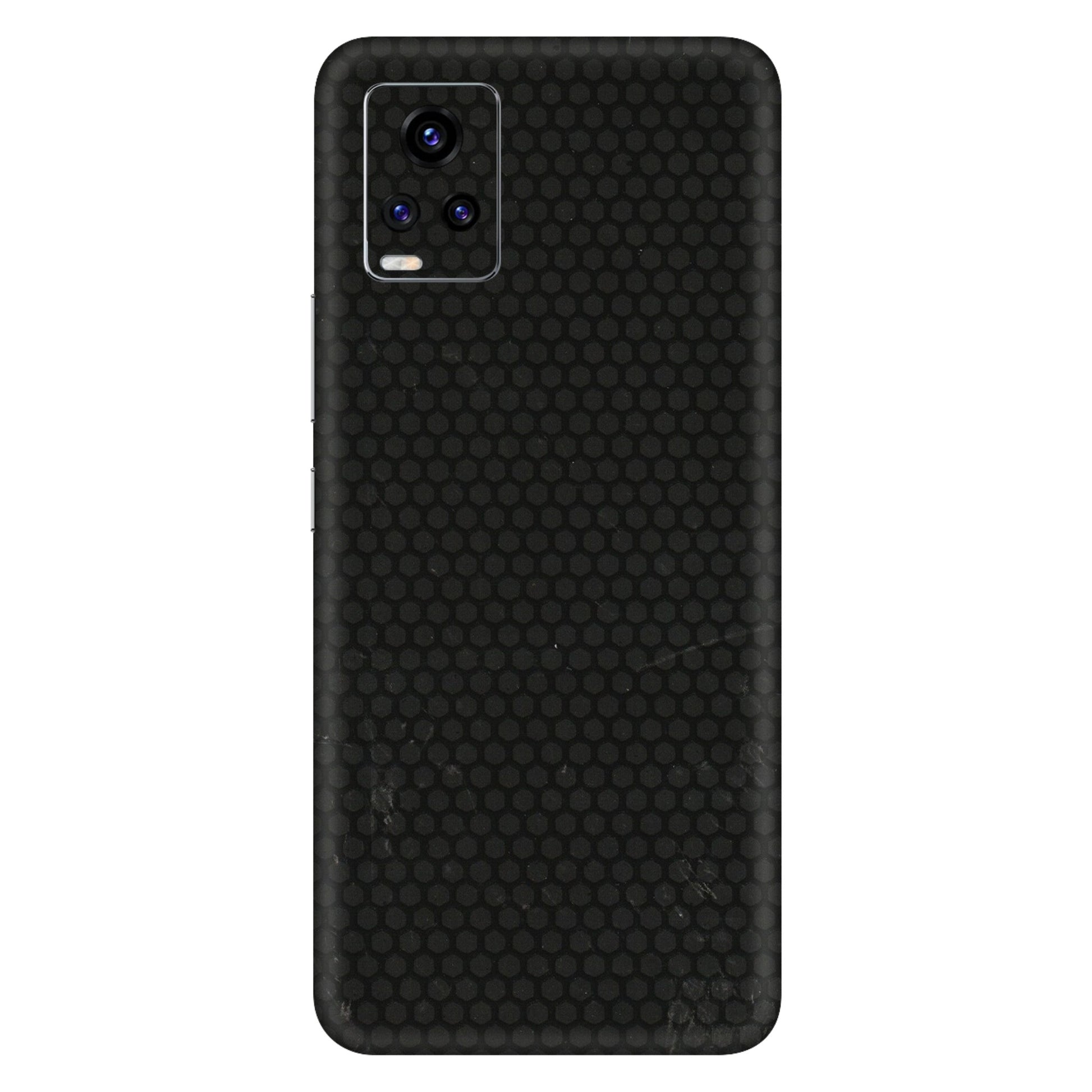 VIVO Z/V/X/T/U/S Series Phone Skins (All Models) - Black honeycomb - 3D Embossed Finish (L-114) Vivo V20