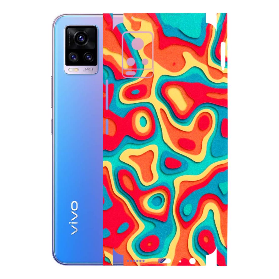 VIVO Z/V/X/T/U/S Series Phone Skins (All Models) - Abstract Swirl - 3D Embossed Finish (L-150) Vivo V20