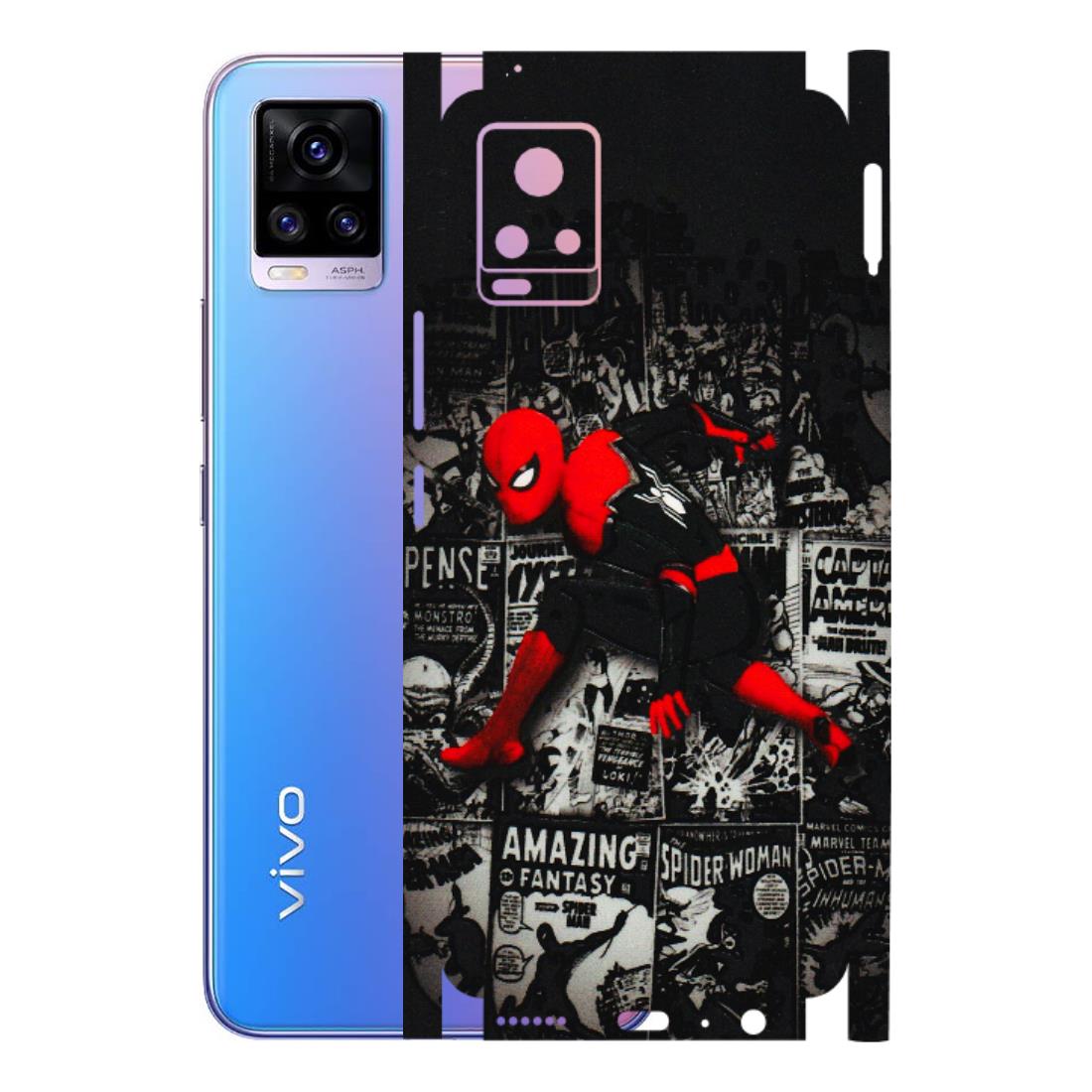 VIVO Z/V/X/T/U/S Series Phone Skins (All Models) - SpiderMan New - 3D Embossed Finish (L-162) Vivo V20