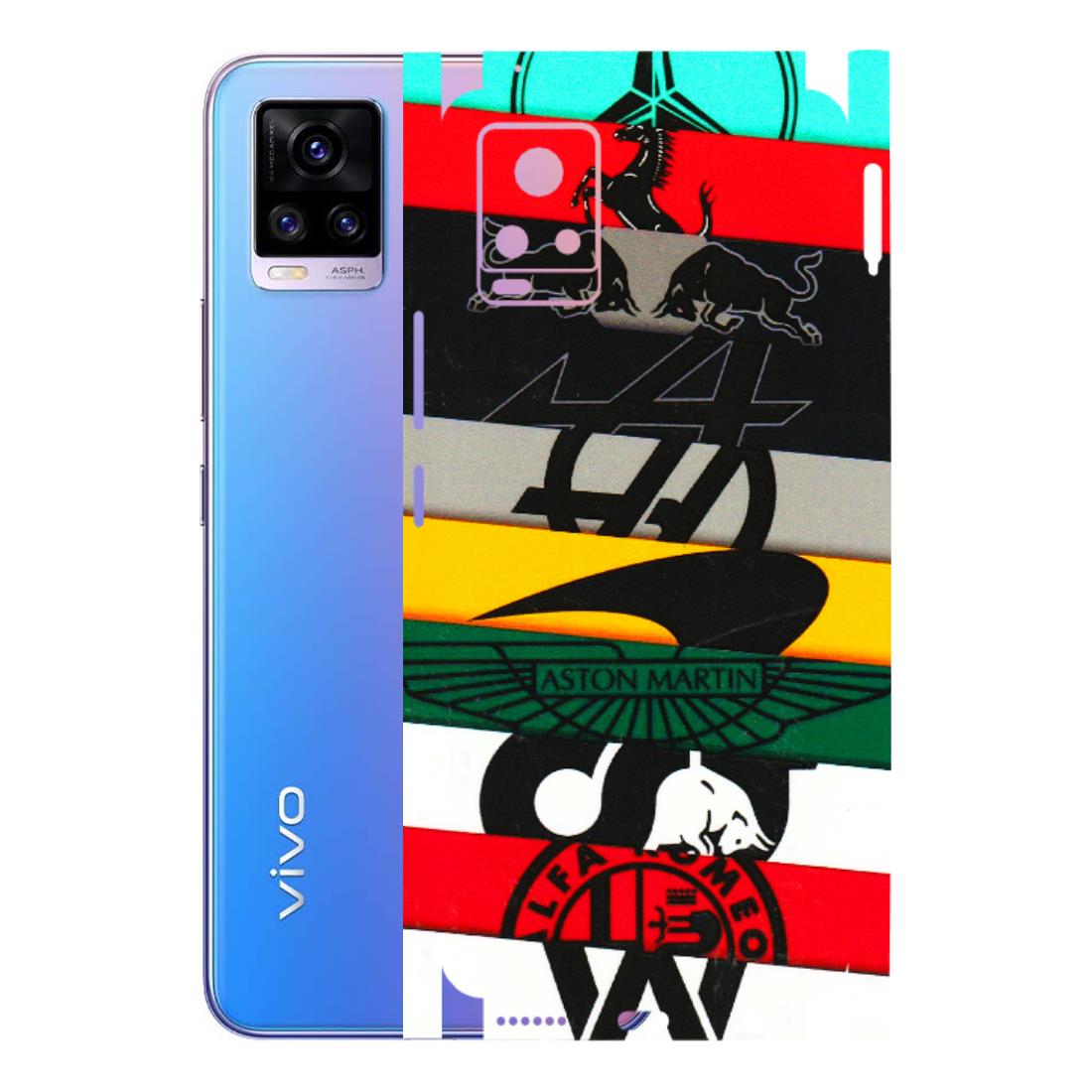 VIVO Z/V/X/T/U/S Series Phone Skins (All Models) - Multi Designer Brands - 3D Embossed Finish (L-187) Vivo V20