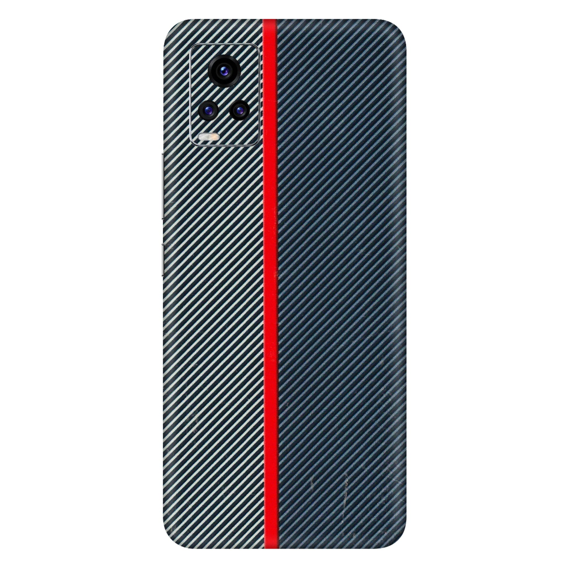 VIVO Z/V/X/T/U/S Series Phone Skins (All Models) - Blue Sober Lines - 3D Embossed Finish (L-305) Vivo V20
