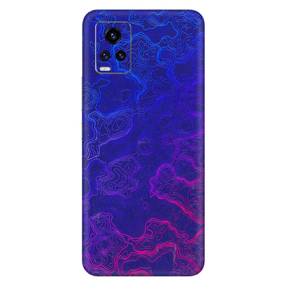 VIVO Z/V/X/T/U/S Series Phone Skins (All Models) - Purple Ripples Swirl - 3D Embossed Finish (L-314) Vivo V20
