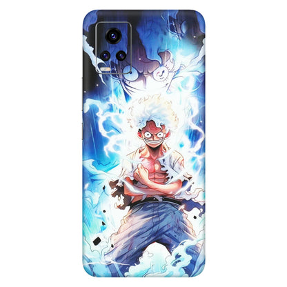 VIVO Z/V/X/T/U/S Series Phone Skins (All Models) - Blue Thunder Luffy Anime - Matte Finish (M-132) Vivo V20