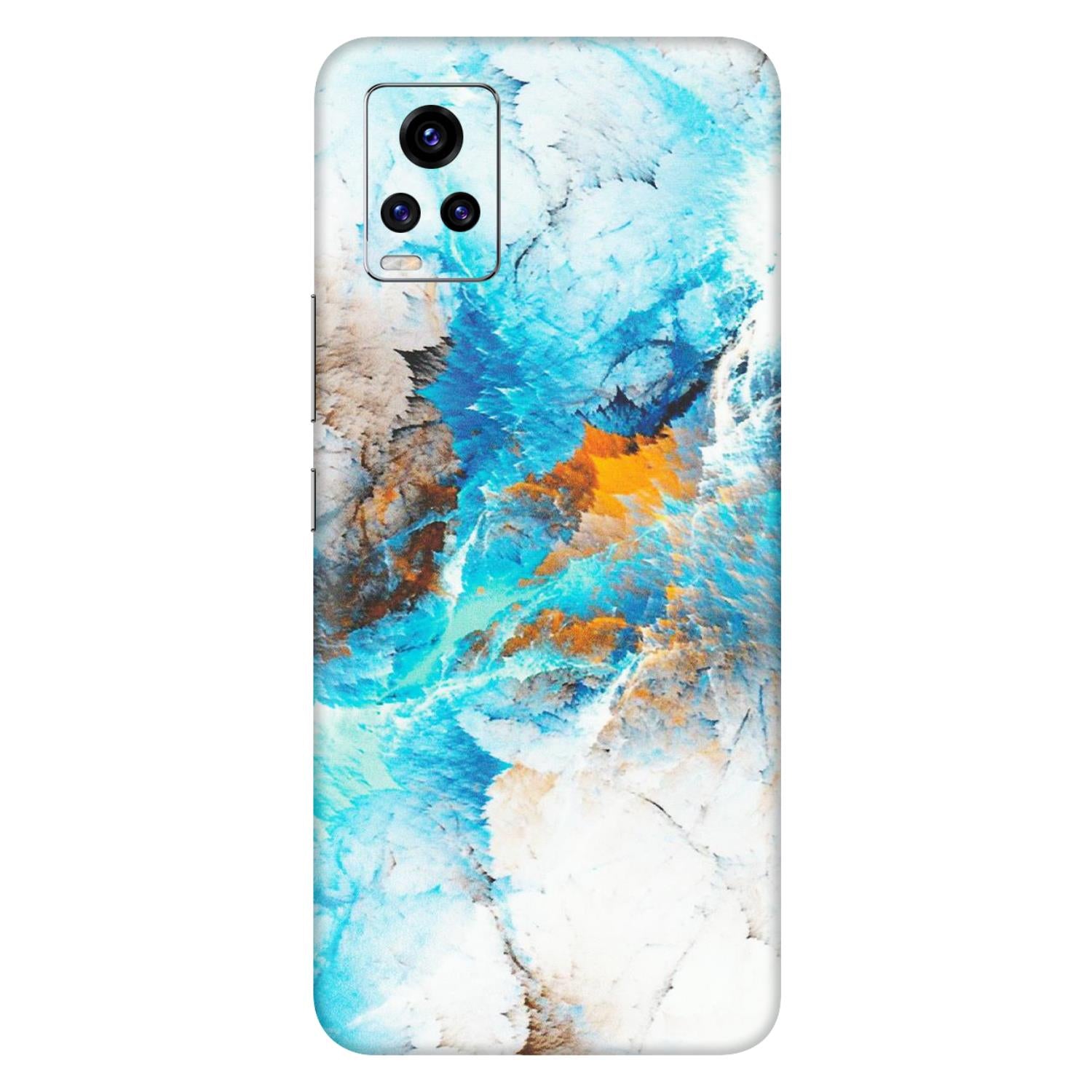 VIVO Z/V/X/T/U/S Series Phone Skins (All Models) - Blue Waves Abstract - Matte Finish (M-19) Vivo V20