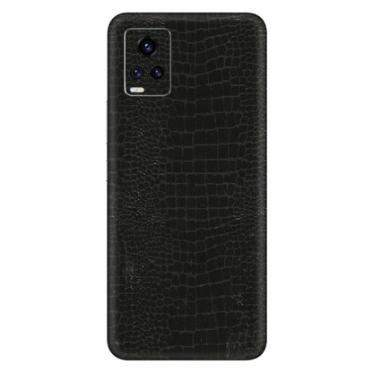 VIVO Z/V/X/T/U/S Series Phone Skins (All Models) - Snake Leather Black - 3D Embossed Finish (L-107) Vivo V20 Pro