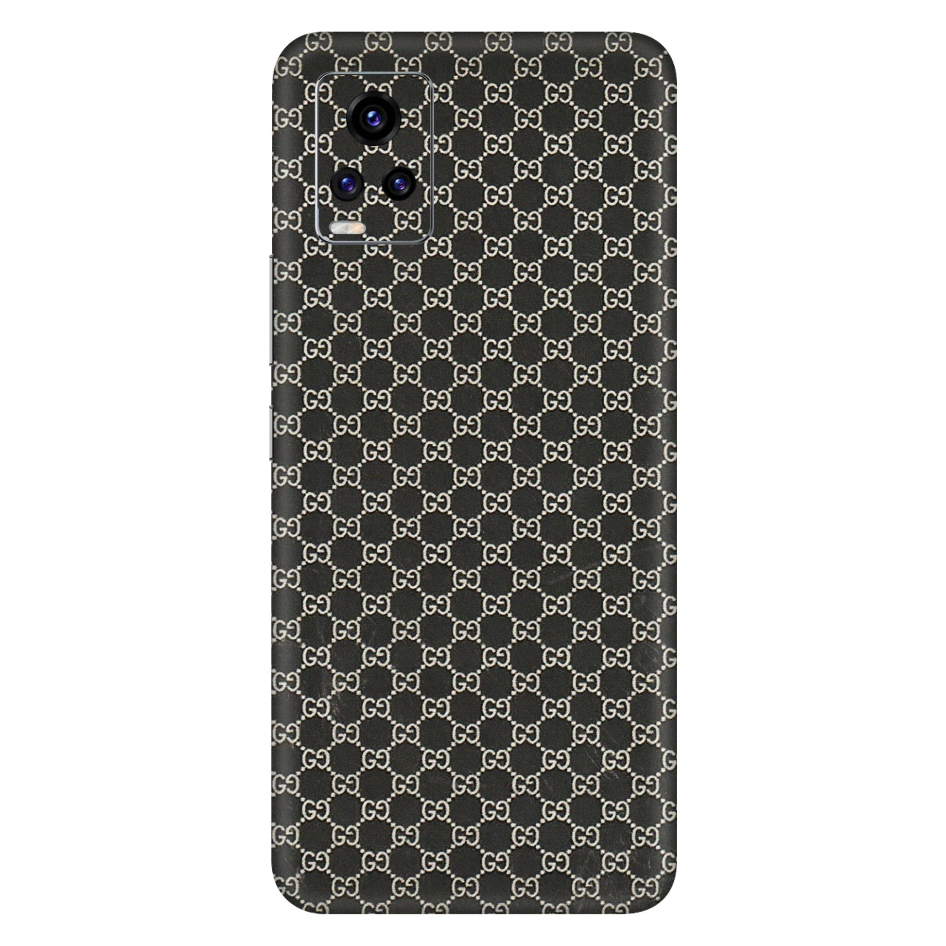 VIVO Z/V/X/T/U/S Series Phone Skins (All Models) - Black G Print - 3D Embossed Finish (L-109) Vivo V20 Pro
