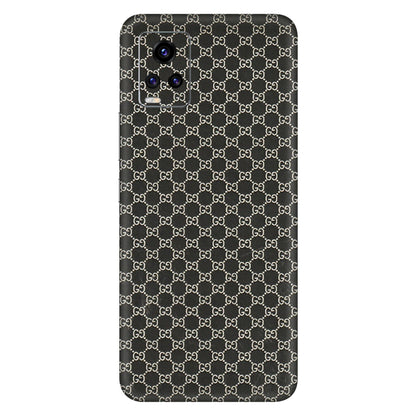VIVO Z/V/X/T/U/S Series Phone Skins (All Models) - Black G Print - 3D Embossed Finish (L-109) Vivo V20 Pro