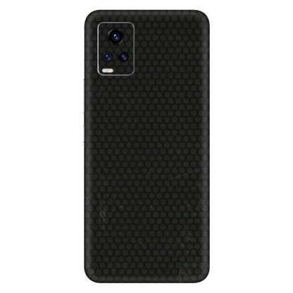 VIVO Z/V/X/T/U/S Series Phone Skins (All Models) - Black honeycomb - 3D Embossed Finish (L-114) Vivo V20 Pro